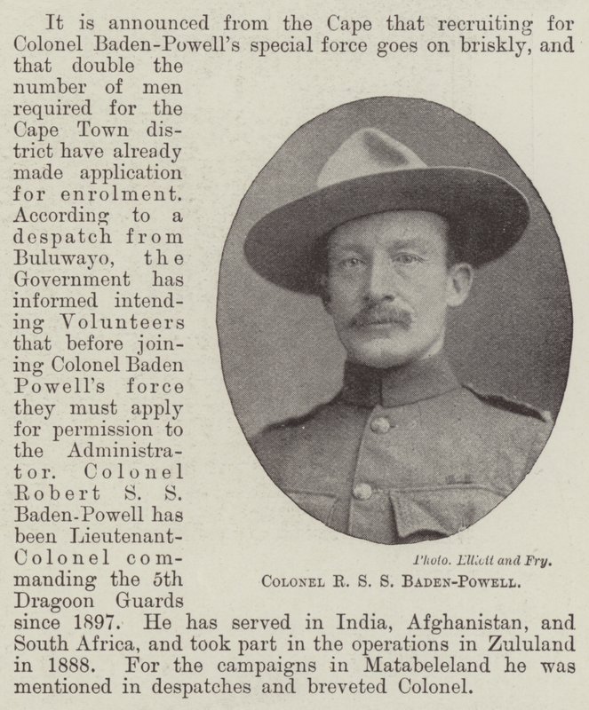 Överste R S S Baden-Powell av English Photographer