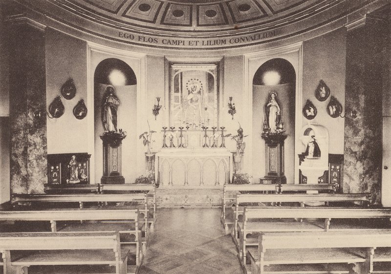 Klostret för det heliga hjärtat, Roehampton: Mater Admirabilis-kapellet (svartvitt foto) av English Photographer