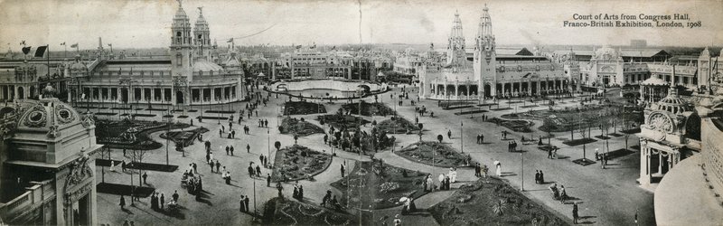 Court of Arts från Congress Hall, Franco-British Exhibition, London, 1908 av English Photographer