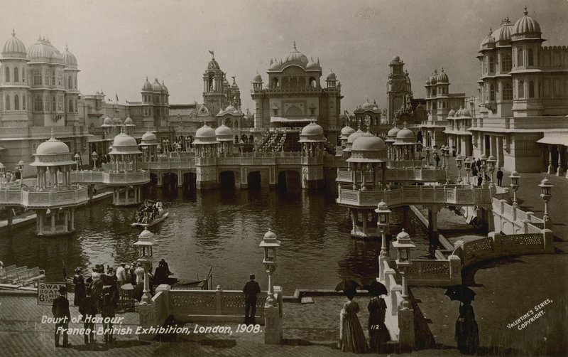 Court of Honour, fransk-brittisk utställning, London, 1908 av English Photographer
