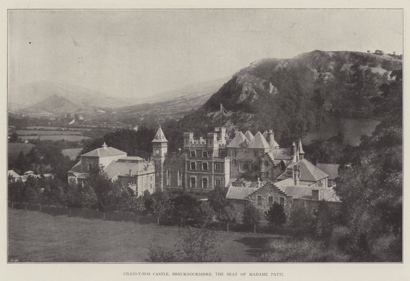 Craig-y-Nos Castle, Brecknockshire, Madame Pattis säte av English Photographer