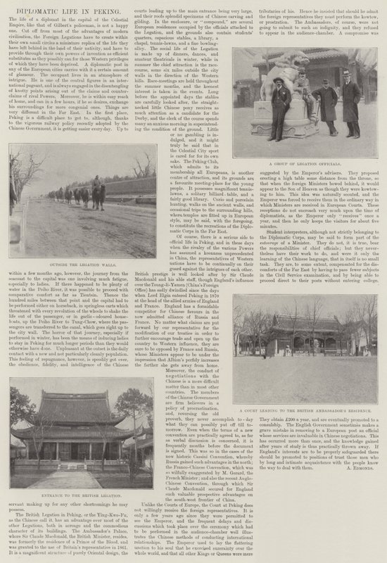 Diplomatiskt liv i Peking av English Photographer