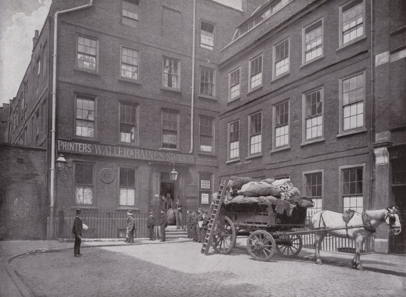 Dr Johnsons hus, Gough Square, Fleet Street av English Photographer