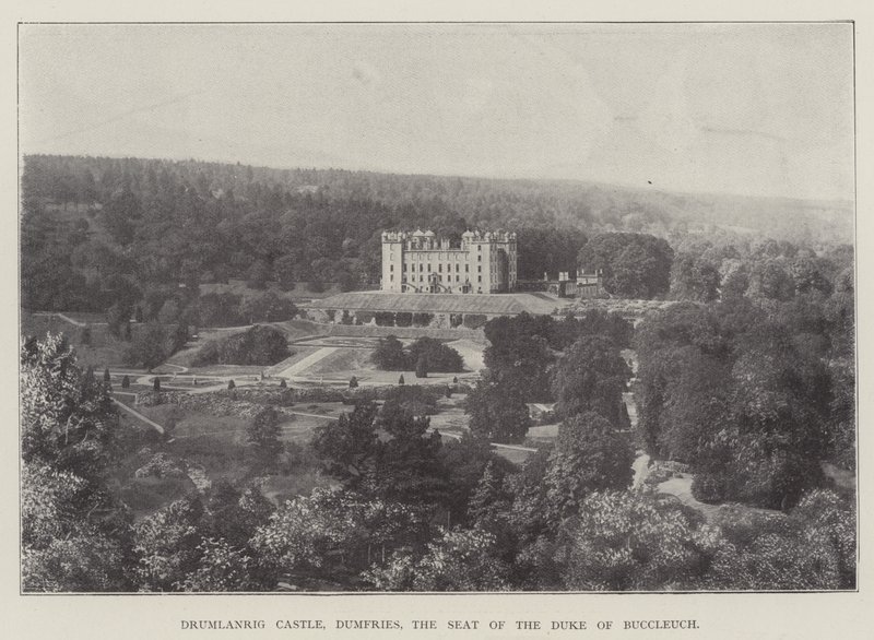 Drumlanrig Castle, Dumfries, säte för hertigen av Buccleuch av English Photographer
