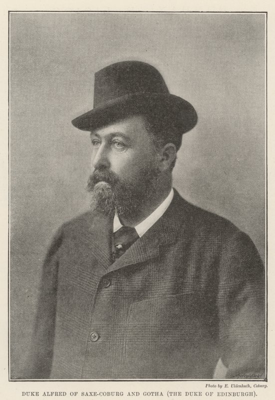Hertig Alfred av Saxe-Coburg och Gotha, hertigen av Edinburgh av English Photographer
