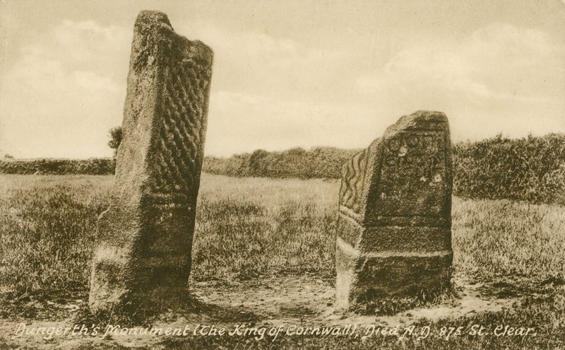 Dungerths monument, St Clear, Cornwall (s/v foto) av English Photographer