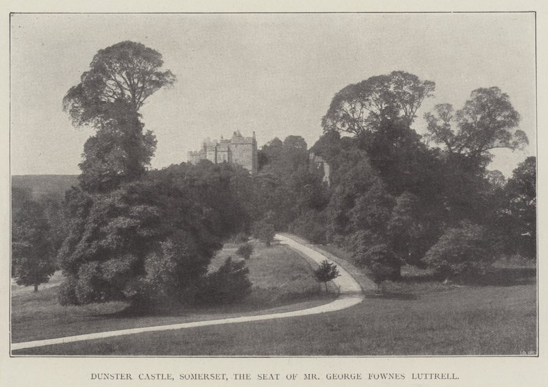 Dunster Castle, Somerset, säte för Mr George Fownes Luttrell av English Photographer