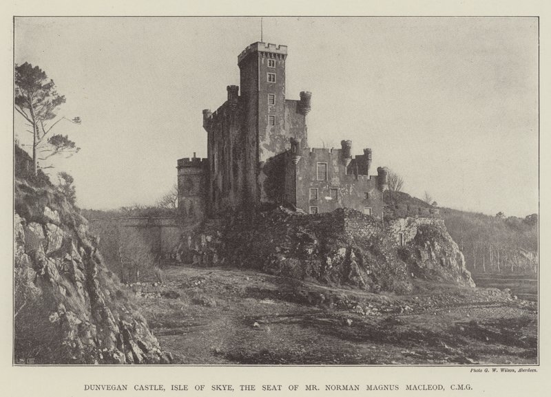 Dunvegan Castle, Isle of Skye, säte för Mr Norman Magnus Macleod, CMG av English Photographer
