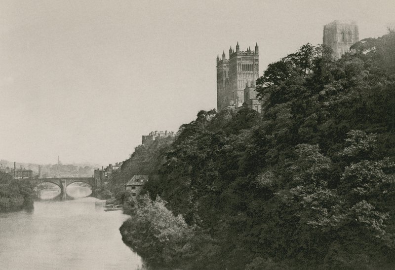 Durham Cathedral, från Prebend Bridge av English Photographer