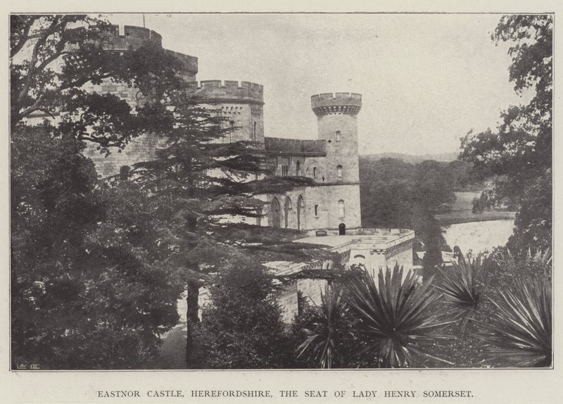Eastnor Castle, Herefordshire, säte för Lady Henry Somerset av English Photographer
