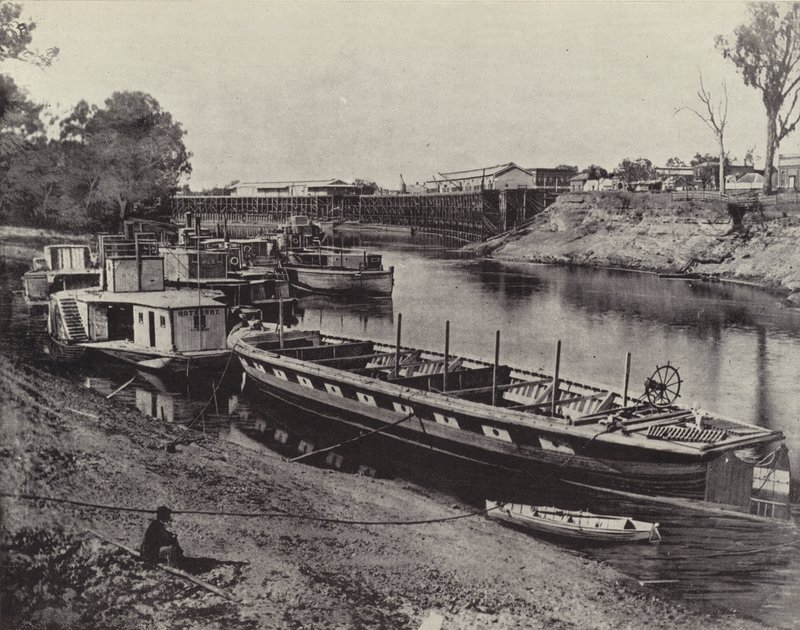 Echuca Wharf, River Murray av English Photographer