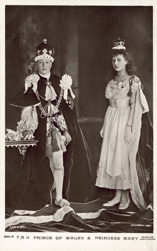 Edward, Prince of Wales och Mary, Princess Royal av English Photographer