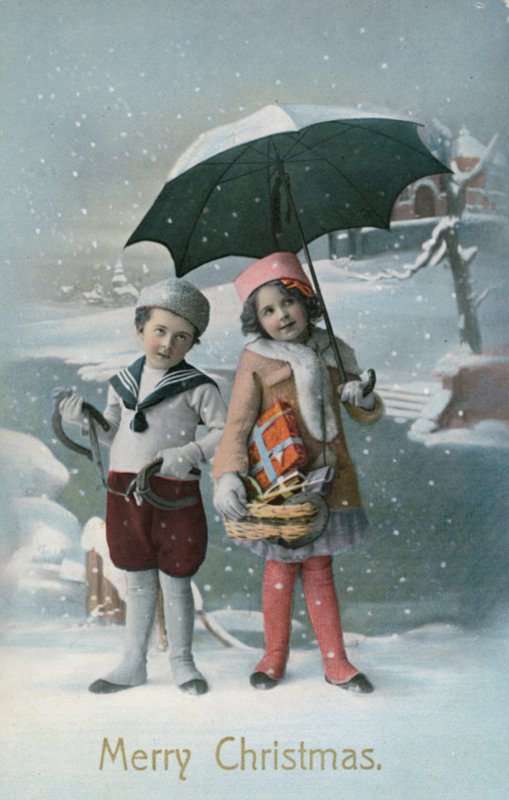 Edwardian postkortswed av English Photographer