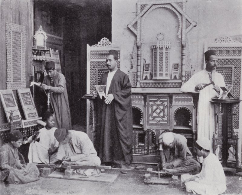 Egypten: A Mushrebieh Workshop (s/v foto) av English Photographer