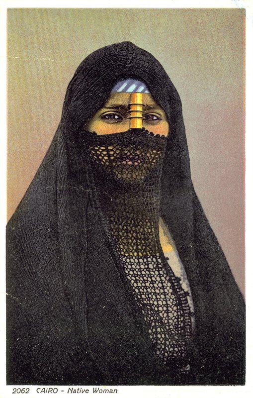 Egyptiska kvinnor (färgfoto) av English Photographer