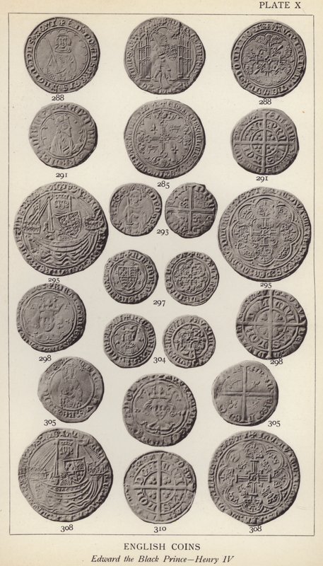 English Coins, Edward the Black Prince, Henry IV (s/v foto) av English Photographer