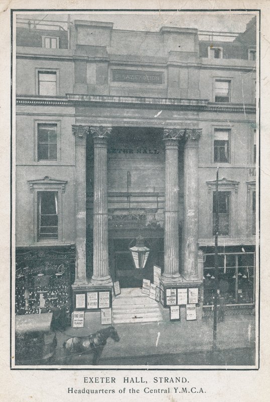 Exeter Hall, Strand, högkvarter för Central YMCA av English Photographer