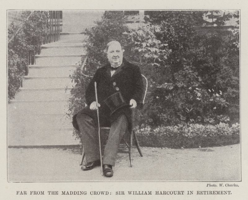 Långt från den galna folkmassan, Sir William Harcourt i pension av English Photographer