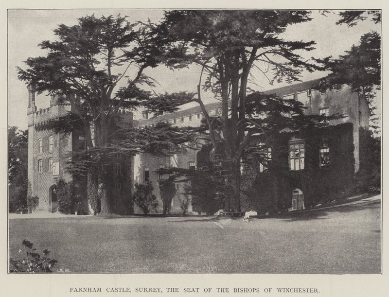 Farnham Castle, Surrey, säte för biskoparna av Winchester av English Photographer