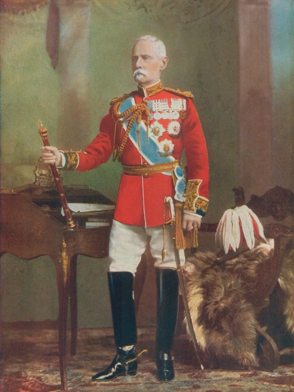 Fältmarskalk Lord Roberts. Fältmarskalk som befaller styrkorna i Sydafrika av English Photographer