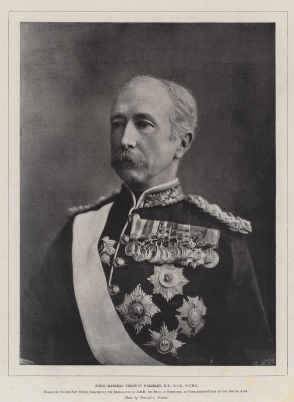 Fältmarskalk Viscount Wolseley, KP, GCB, GCMG av English Photographer