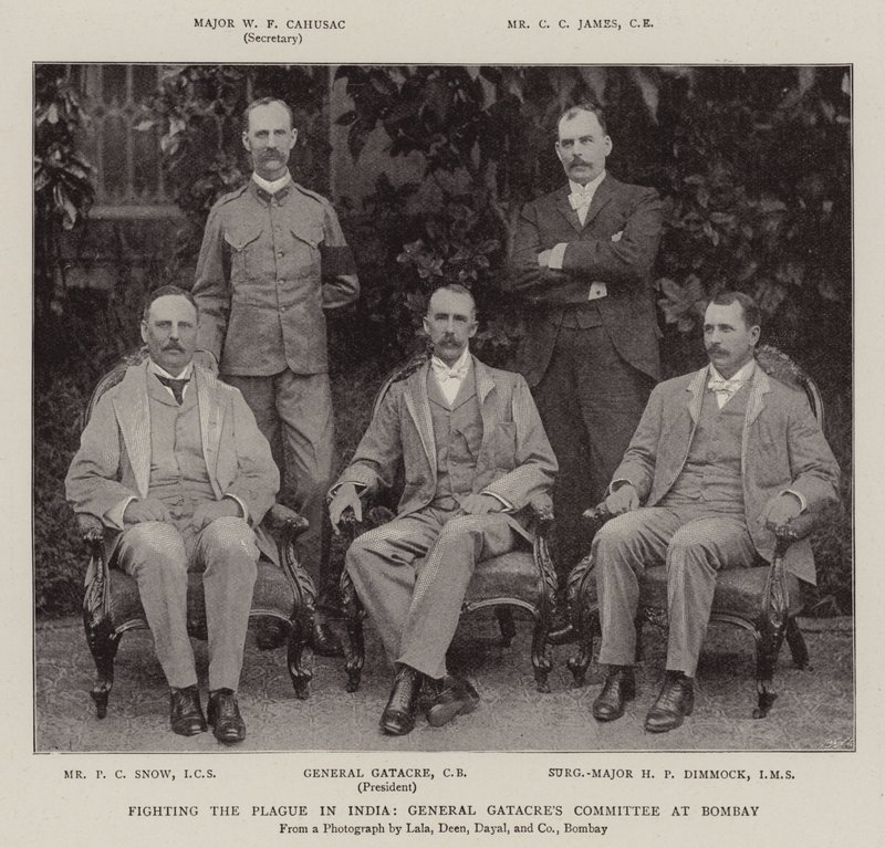 Bekämpning av pesten i Indien, General Gatacres Committee i Bombay av English Photographer