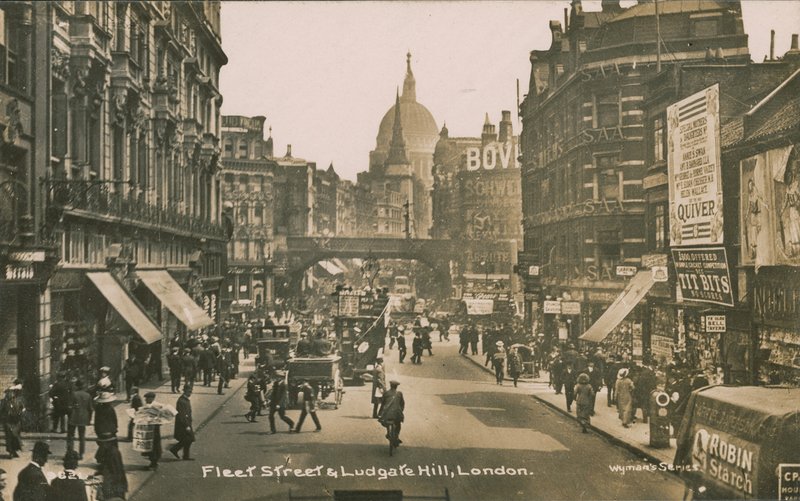 Fleet Street och Ludgate Hill, London av English Photographer