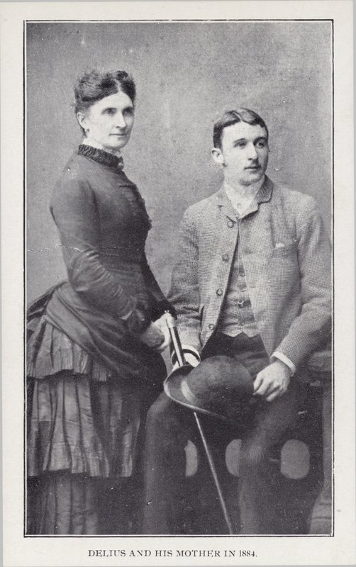 Frederick Delius och hans mor 1884 av English Photographer