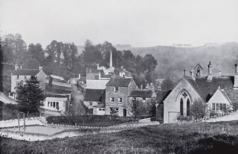 Freshford, visar sanatoriet (s/v foto) av English Photographer