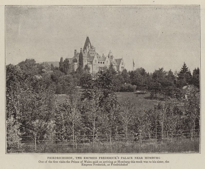Friedrichshof, kejsarinnan Fredericks Palace nära Homburg av English Photographer