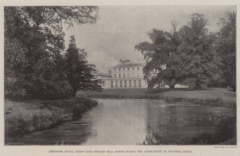 Frogmore House, där kung Edward kommer att bo under förändringarna på Windsor Castle av English Photographer