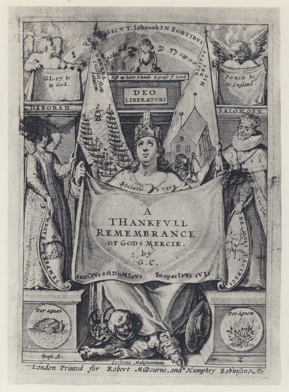 G Carleton, A Thankfull Remembrance, R Mylbourn och H Robinson 1624 (s/v foto) av English Photographer