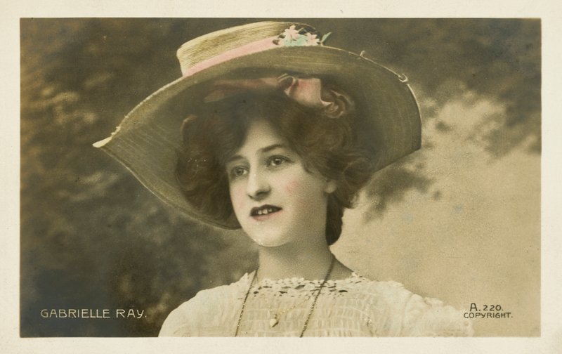 Gabrielle Ray, engelsk skådespelerska (färglagd bild) av English Photographer