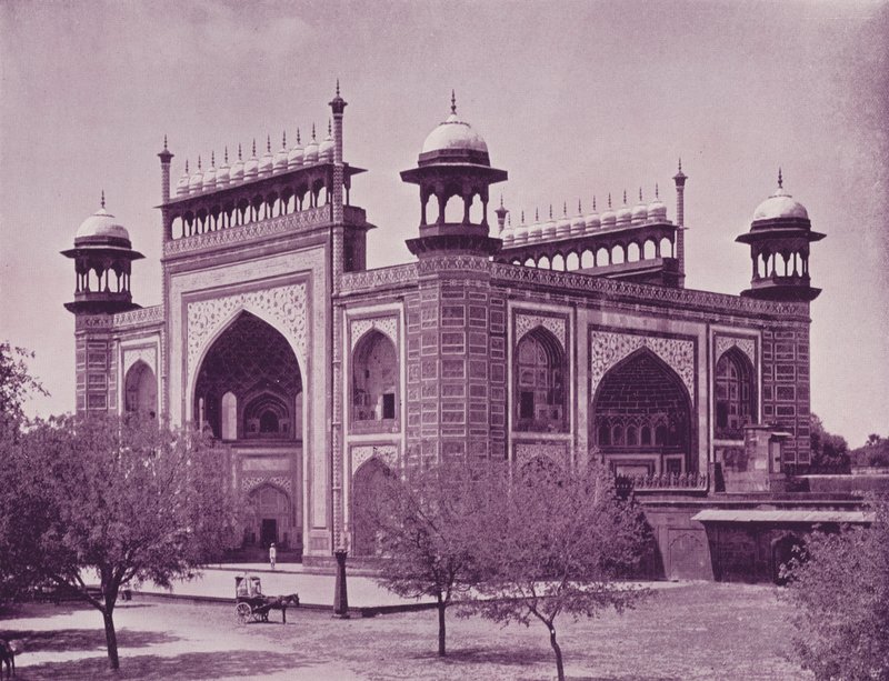 Porten till Taj, Agra av English Photographer