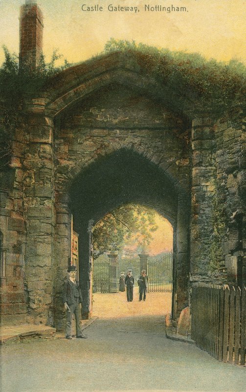 Gateway, Nottingham Castle (färgfoto) av English Photographer
