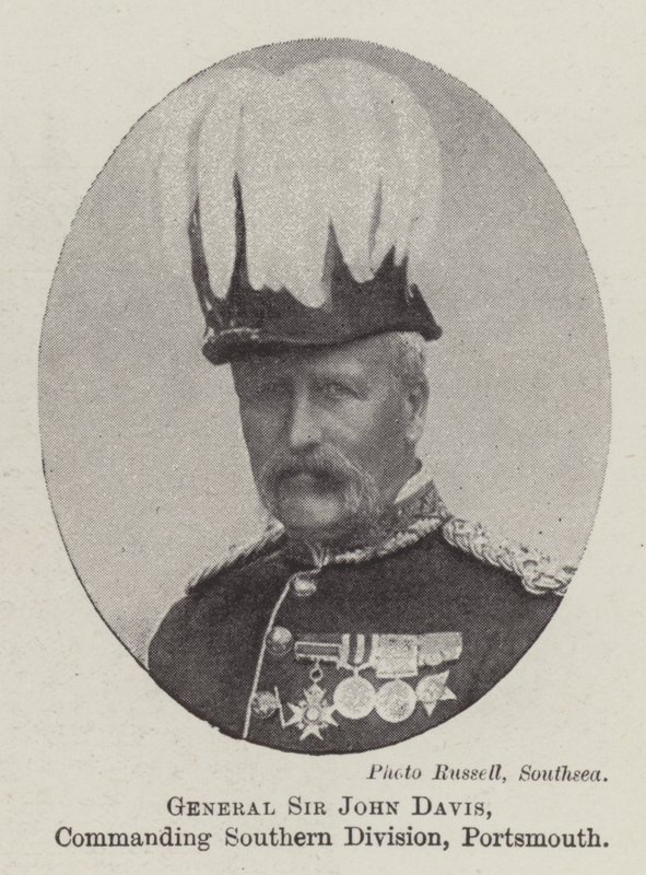 General Sir John Davis, befälhavande Southern Division, Portsmouth av English Photographer