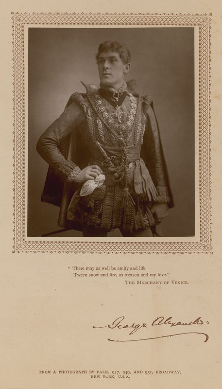 George Alexander, skådespelare av English Photographer