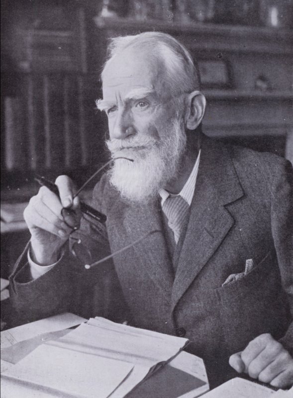 George Bernard Shaw (s/v foto) av English Photographer