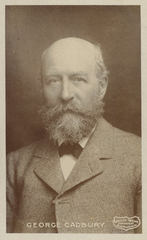 George Cadbury (1839-1922), engelsk chokladtillverkare och förkämpe för sociala frågor av English Photographer