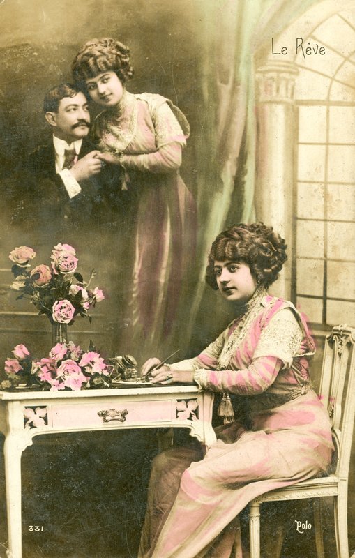 Glamour postcardswed av English Photographer