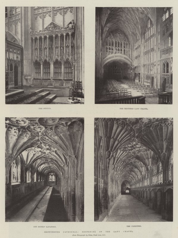 Gloucester Cathedral, återöppning av Lady Chapel av English Photographer