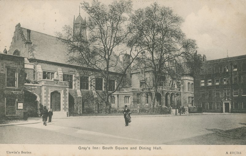 Grays Inn, South Square och Dining Hall, London av English Photographer