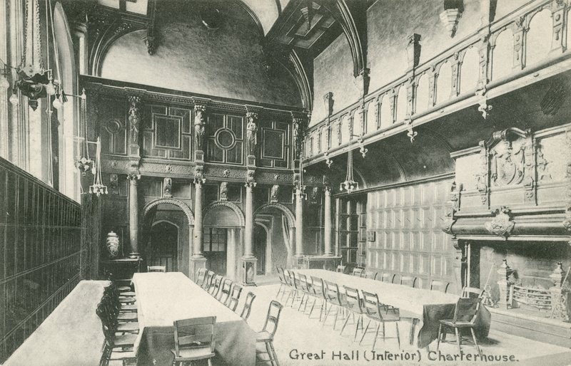 Great Hall, Charterhouse (s/v foto) av English Photographer