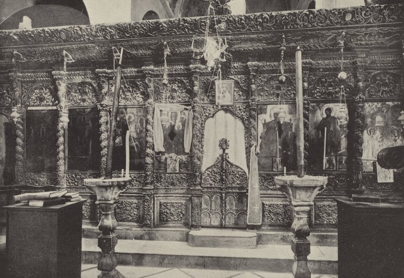 Grekiska kyrkan, Nazareth, nära St Marys Well av English Photographer