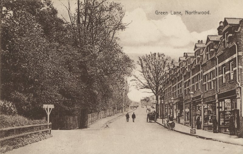 Green Lane, Northwood, nära London (s/v foto) av English Photographer