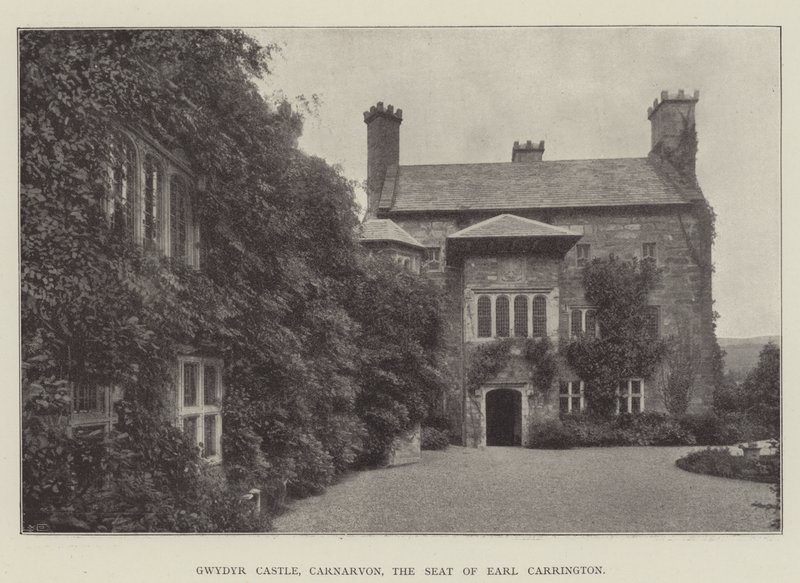 Gwydyr Castle, Carnarvon, säte för Earl Carrington av English Photographer