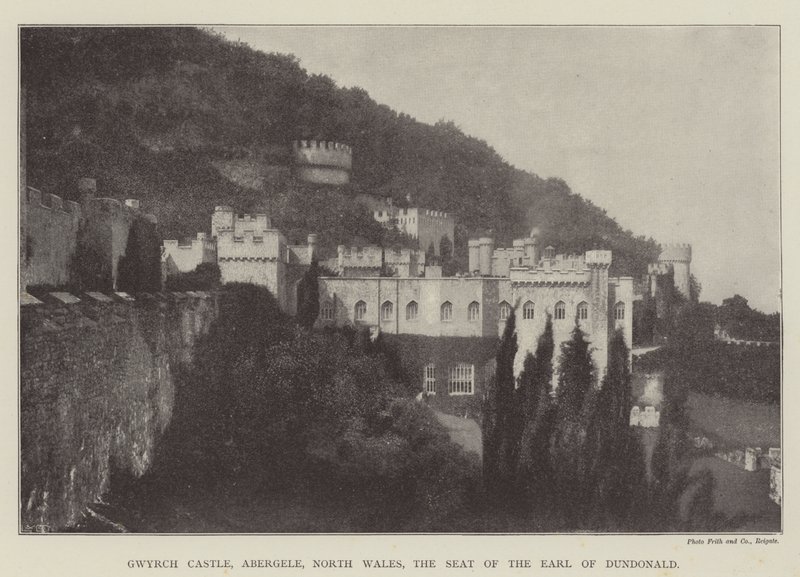 Gwrych Castle, Abergele, norra Wales, säte för Earl of Dundonald av English Photographer