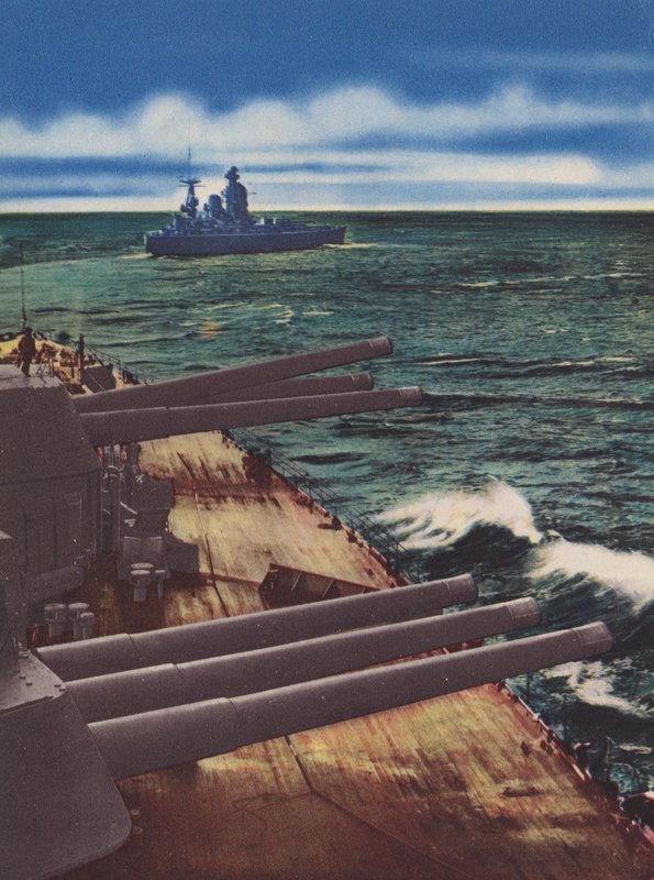 HMS Nelson och HMS Rodney (färgfoto) av English Photographer