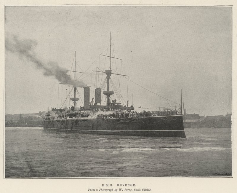 HMS Revenge av English Photographer