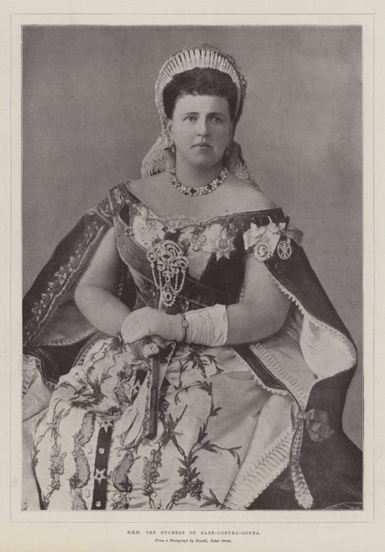 HKH hertiginnan av Saxe-Coburg-Gotha av English Photographer